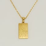 Gold color / 1 Piece Classic Series Retro Sun Stainless Steel  Gold Color Unisex Pendant Necklaces Picture5